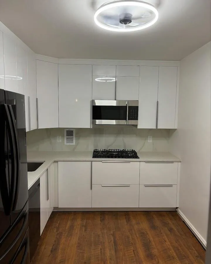 Renovated kitchen with quartz countertops in Lyman